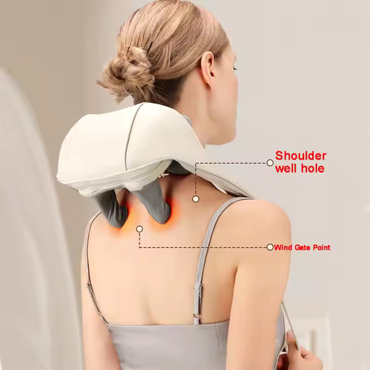 Professional Wireless Neck Shoulder Back Massager | جهاز تدليك احترافي لاسلكي للرقبة والكتفين والظهر